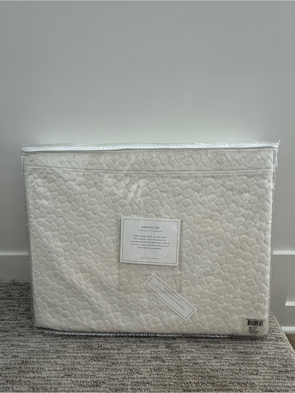 NEW! Annie Selke Luxe Ivory KING Coverlet - Picture 2 of 4